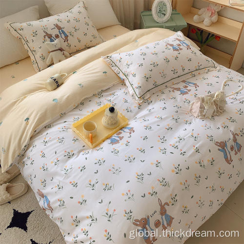 Lunch Rabbit bed sheet cover bedding pillowcase set